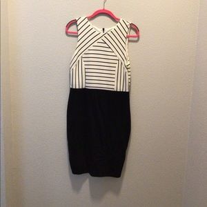 LuLus Black and White Dress